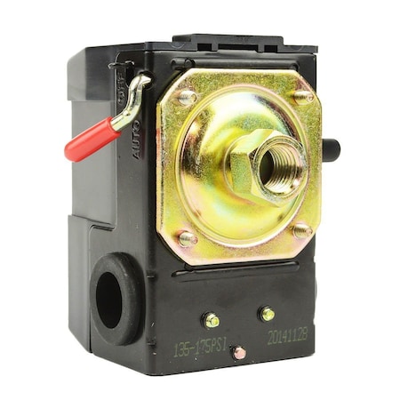 Interstate Pneumatics Pressure Switch - 1/4 FPT One Port - Bend Lever Swicth - 135-175 PSI LF10-1H-HP